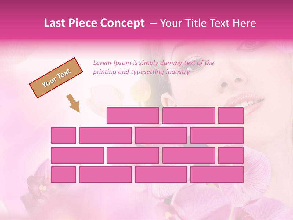 Orchid Perfection Lip PowerPoint Template
