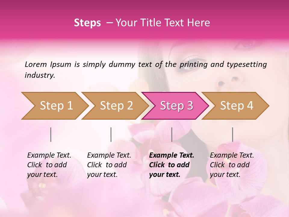 Orchid Perfection Lip PowerPoint Template
