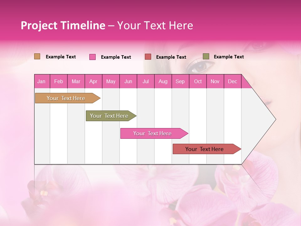 Orchid Perfection Lip PowerPoint Template