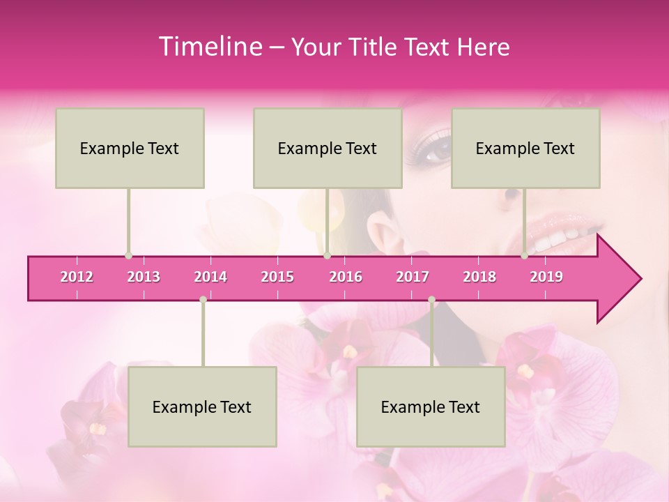 Orchid Perfection Lip PowerPoint Template