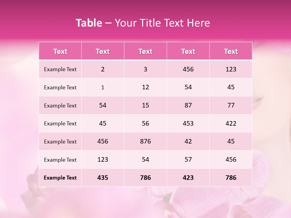 Orchid Perfection Lip PowerPoint Template