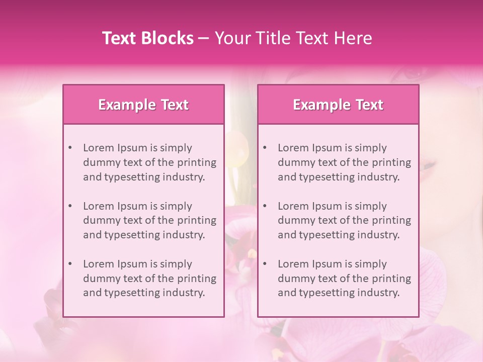 Orchid Perfection Lip PowerPoint Template