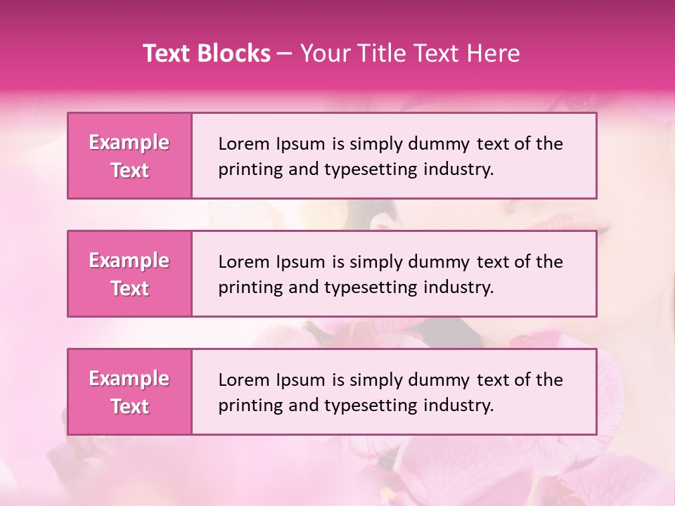 Orchid Perfection Lip PowerPoint Template