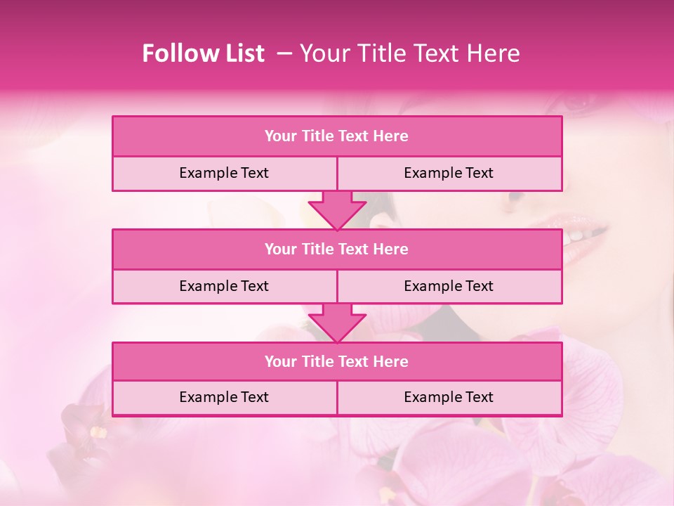 Orchid Perfection Lip PowerPoint Template