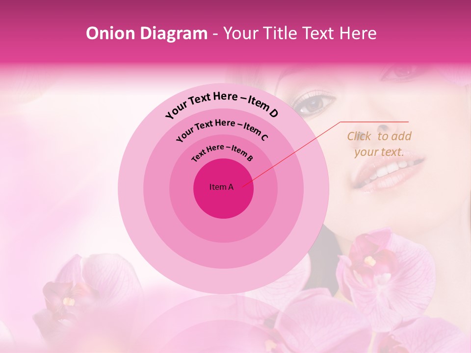 Orchid Perfection Lip PowerPoint Template
