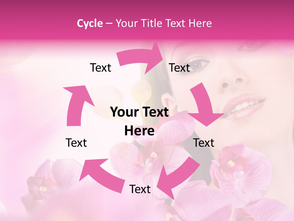 Orchid Perfection Lip PowerPoint Template