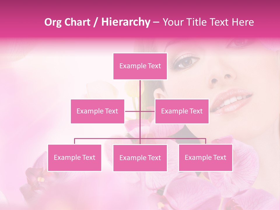 Orchid Perfection Lip PowerPoint Template