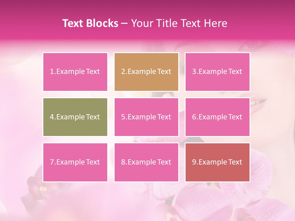 Orchid Perfection Lip PowerPoint Template