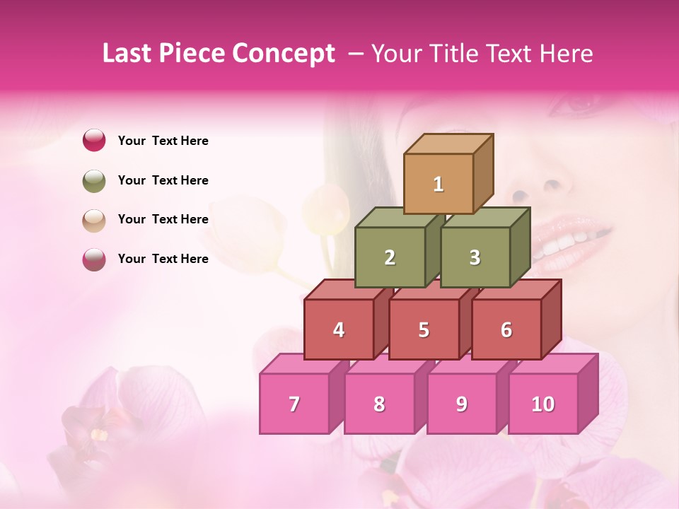Orchid Perfection Lip PowerPoint Template