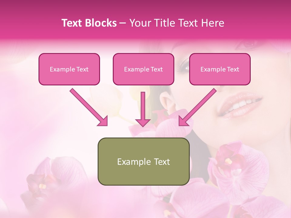 Orchid Perfection Lip PowerPoint Template