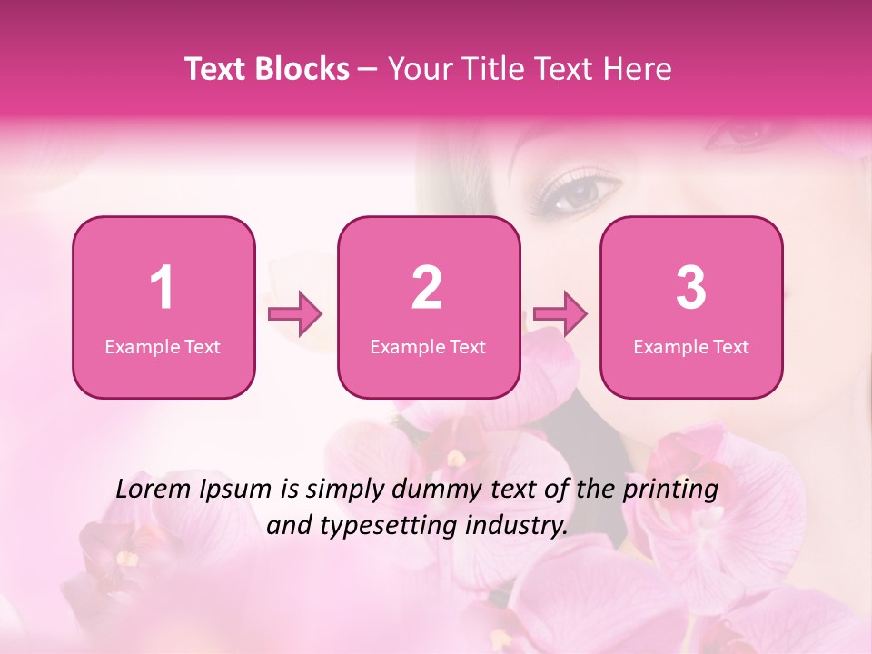 Orchid Perfection Lip PowerPoint Template