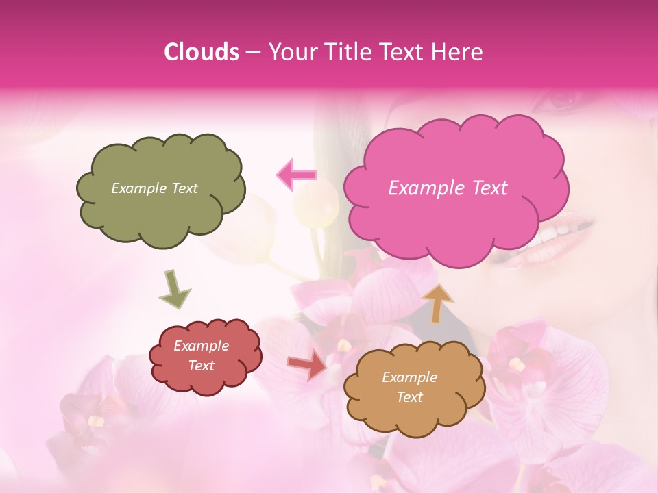 Orchid Perfection Lip PowerPoint Template