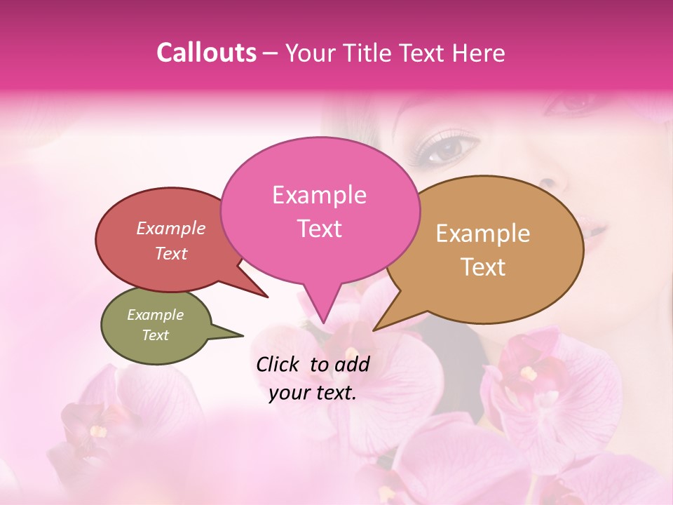 Orchid Perfection Lip PowerPoint Template