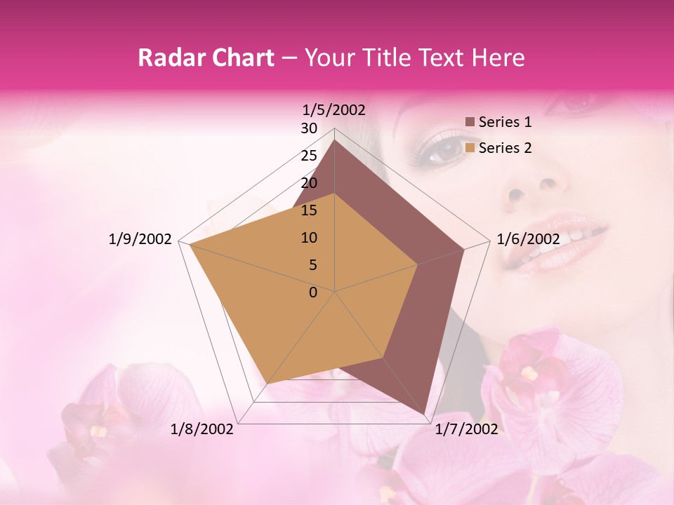 Orchid Perfection Lip PowerPoint Template