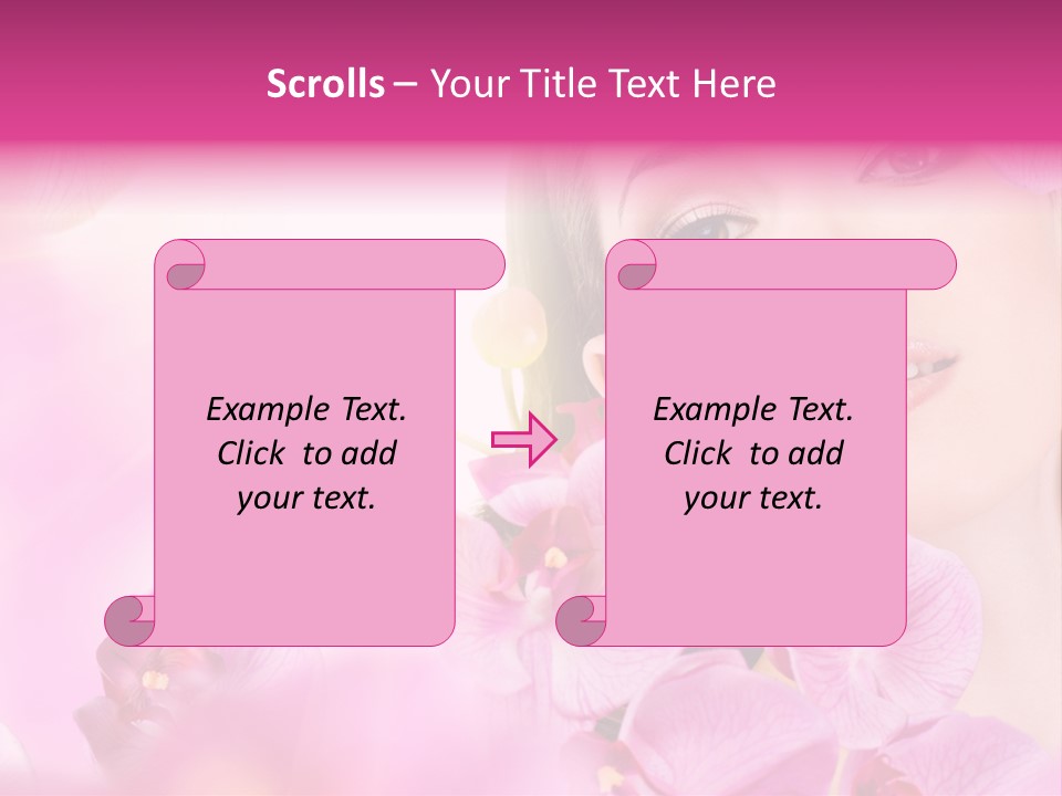 Orchid Perfection Lip PowerPoint Template