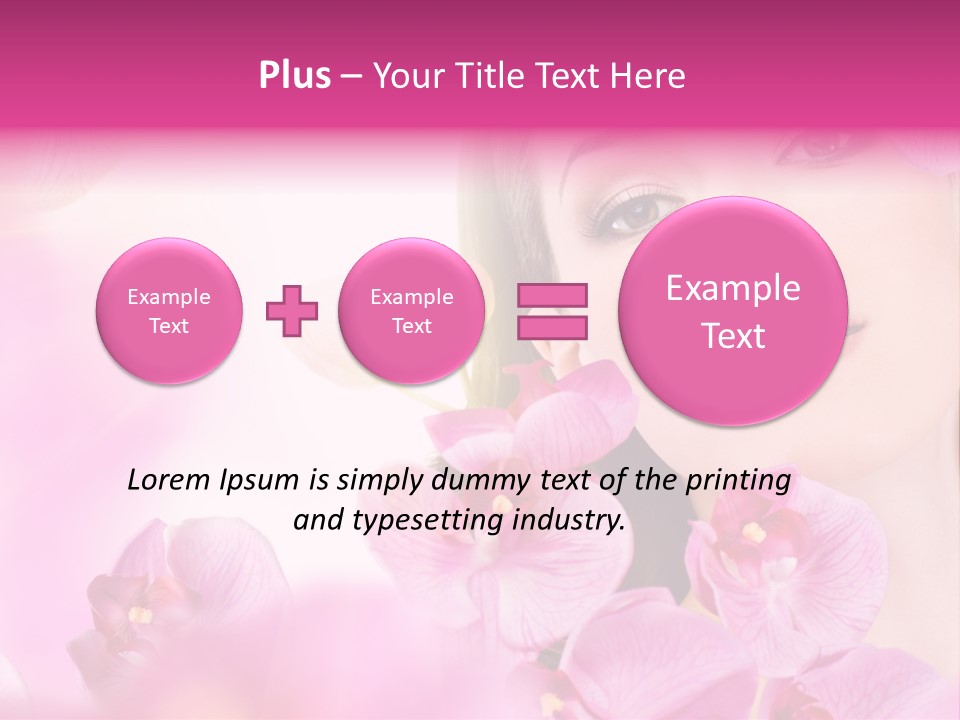 Orchid Perfection Lip PowerPoint Template