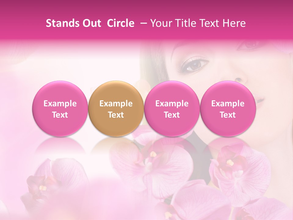 Orchid Perfection Lip PowerPoint Template