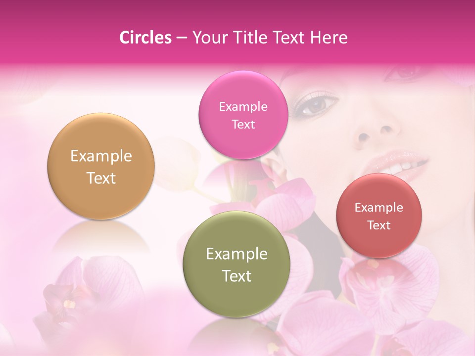 Orchid Perfection Lip PowerPoint Template