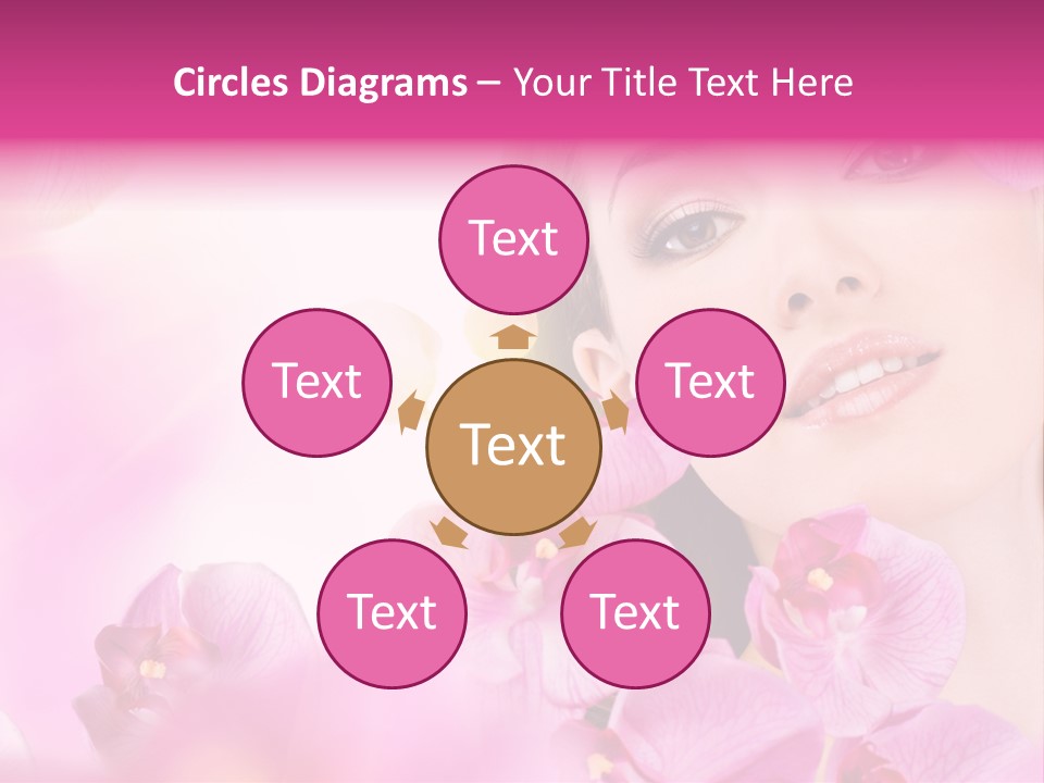 Orchid Perfection Lip PowerPoint Template