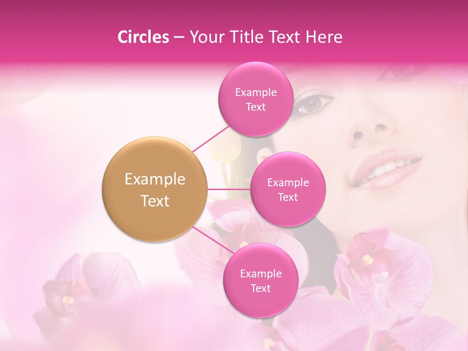 Orchid Perfection Lip PowerPoint Template