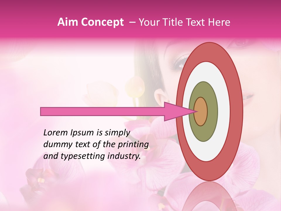 Orchid Perfection Lip PowerPoint Template