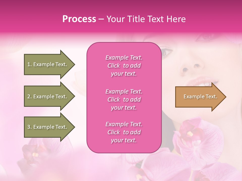 Orchid Perfection Lip PowerPoint Template