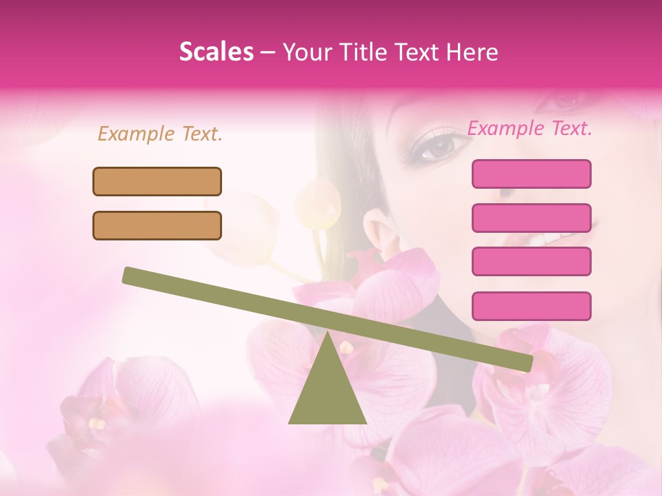 Orchid Perfection Lip PowerPoint Template