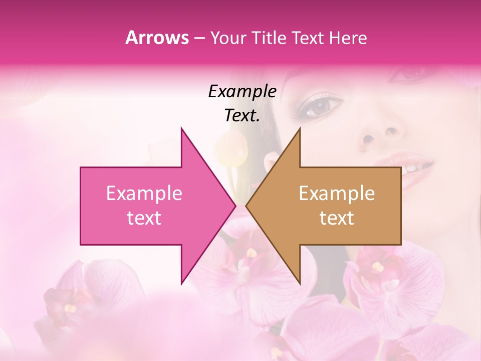 Orchid Perfection Lip PowerPoint Template