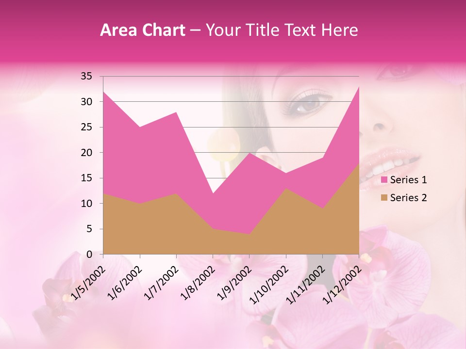 Orchid Perfection Lip PowerPoint Template