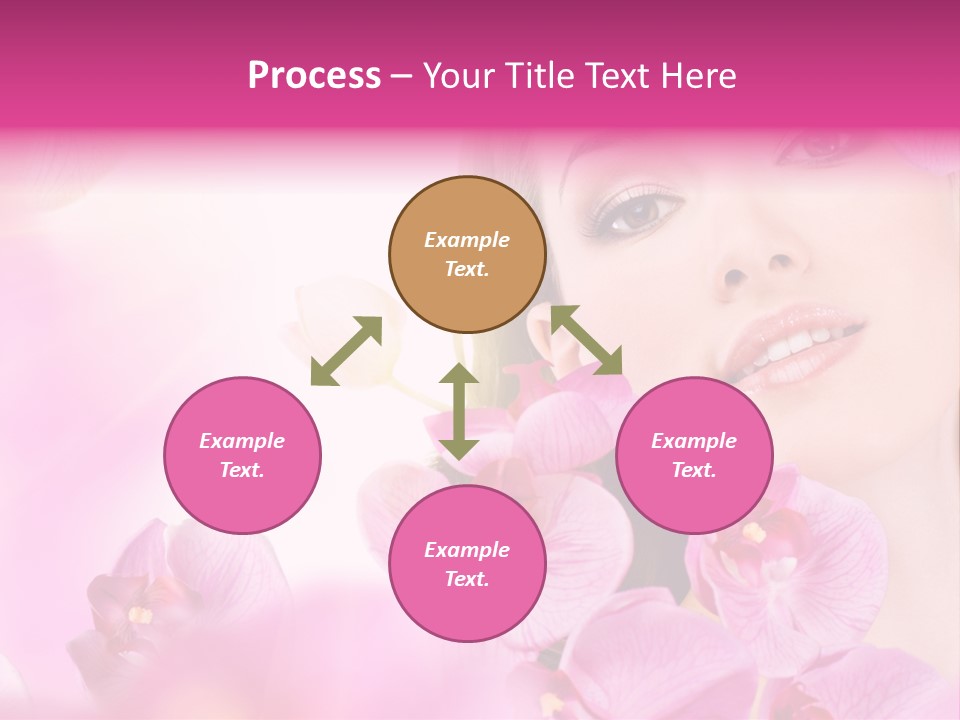 Orchid Perfection Lip PowerPoint Template