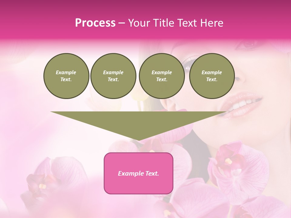 Orchid Perfection Lip PowerPoint Template
