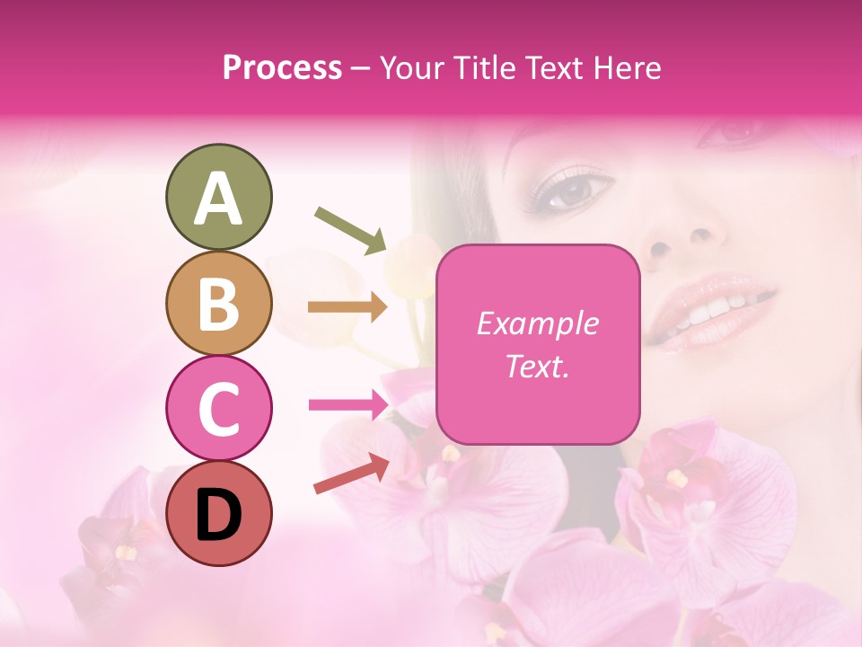 Orchid Perfection Lip PowerPoint Template
