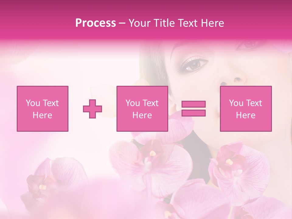 Orchid Perfection Lip PowerPoint Template