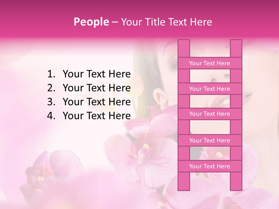 Orchid Perfection Lip PowerPoint Template