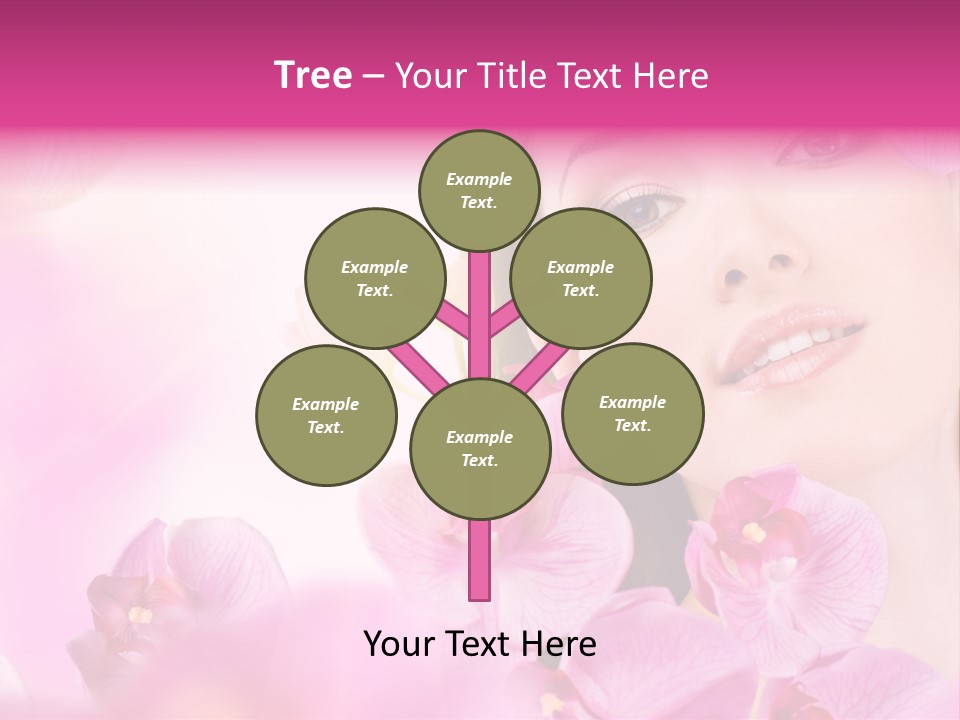 Orchid Perfection Lip PowerPoint Template
