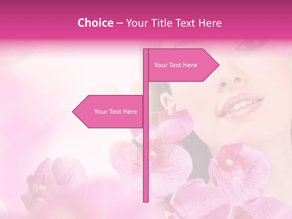 Orchid Perfection Lip PowerPoint Template