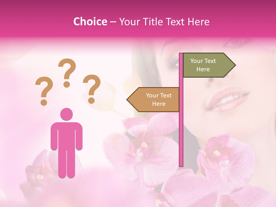 Orchid Perfection Lip PowerPoint Template