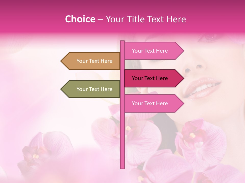 Orchid Perfection Lip PowerPoint Template
