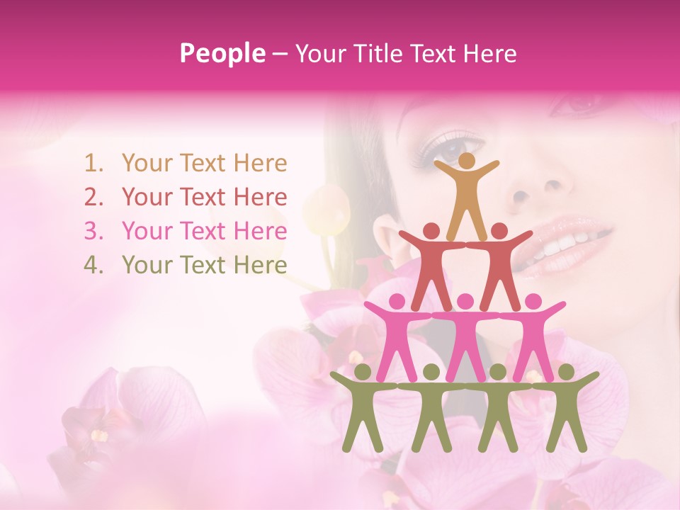 Orchid Perfection Lip PowerPoint Template