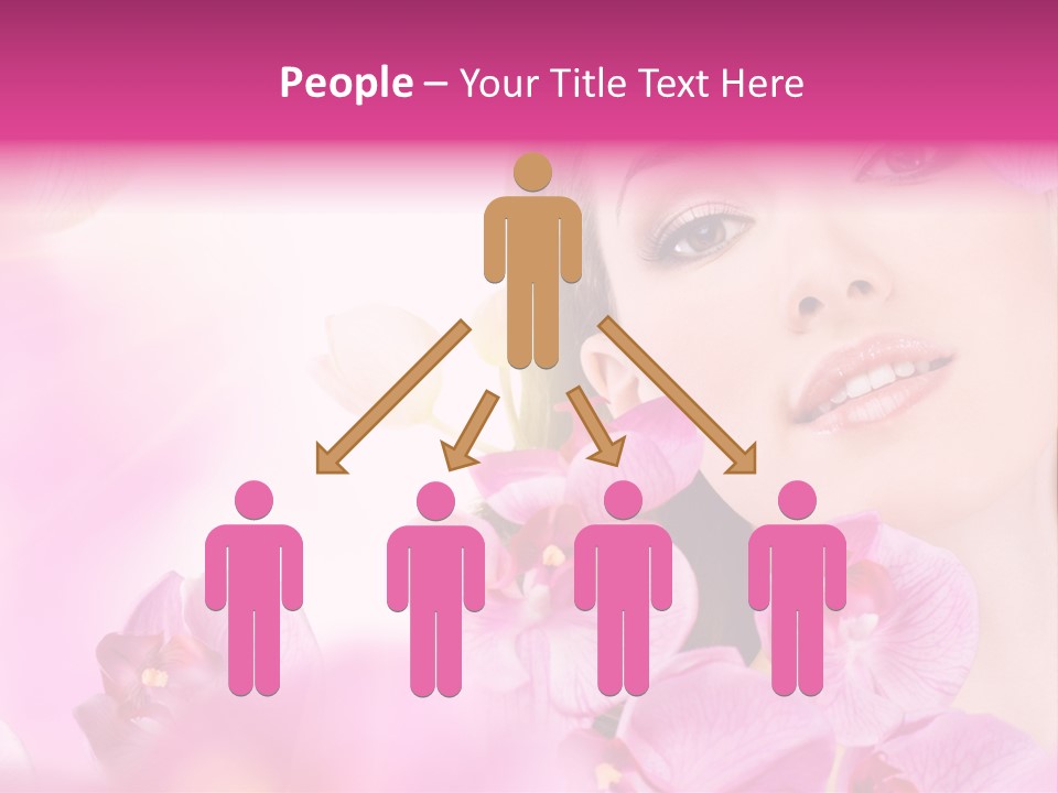 Orchid Perfection Lip PowerPoint Template