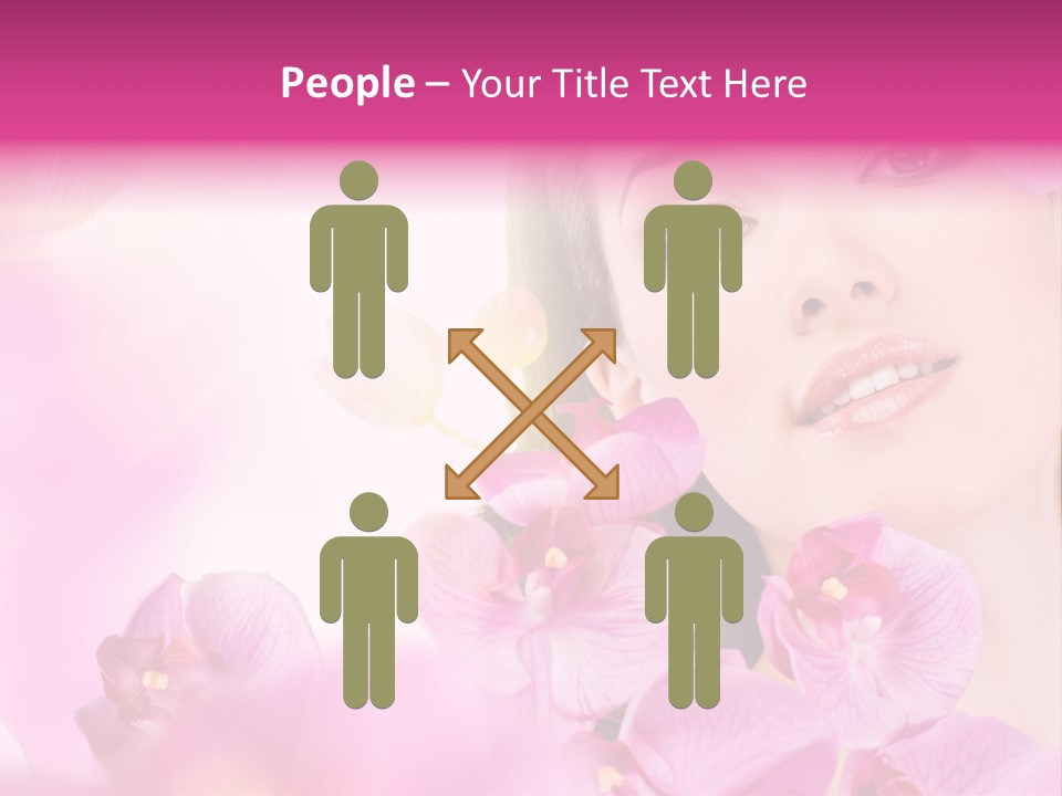 Orchid Perfection Lip PowerPoint Template