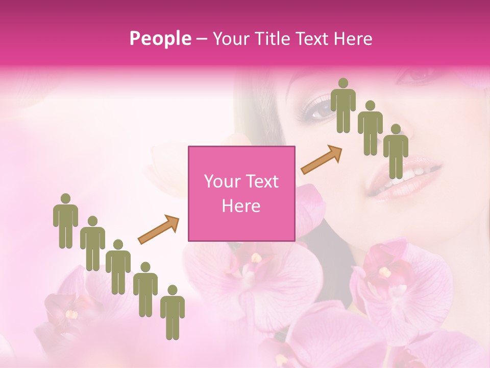 Orchid Perfection Lip PowerPoint Template