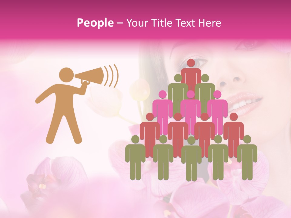 Orchid Perfection Lip PowerPoint Template