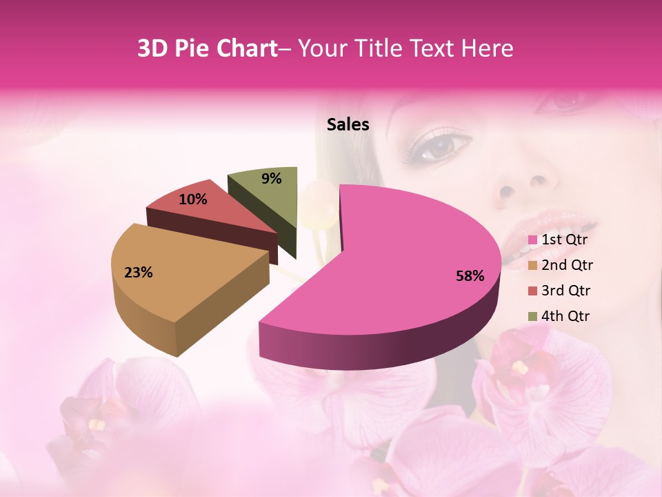 Orchid Perfection Lip PowerPoint Template