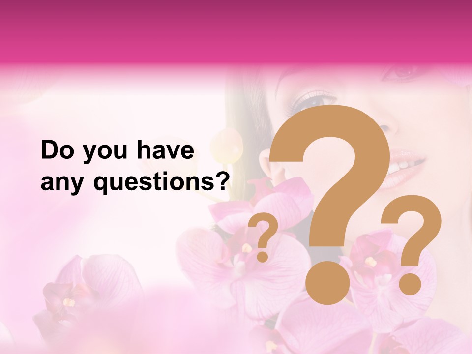 Orchid Perfection Lip PowerPoint Template