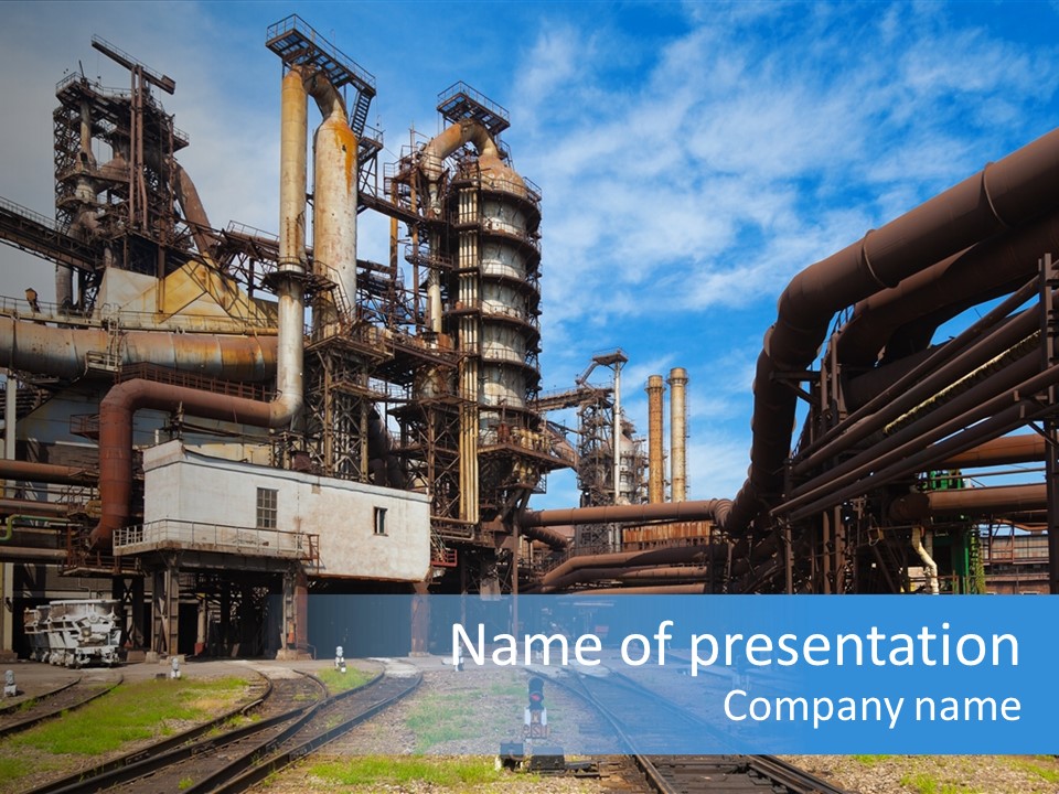 Manufacturing Exterior Pollution PowerPoint Template