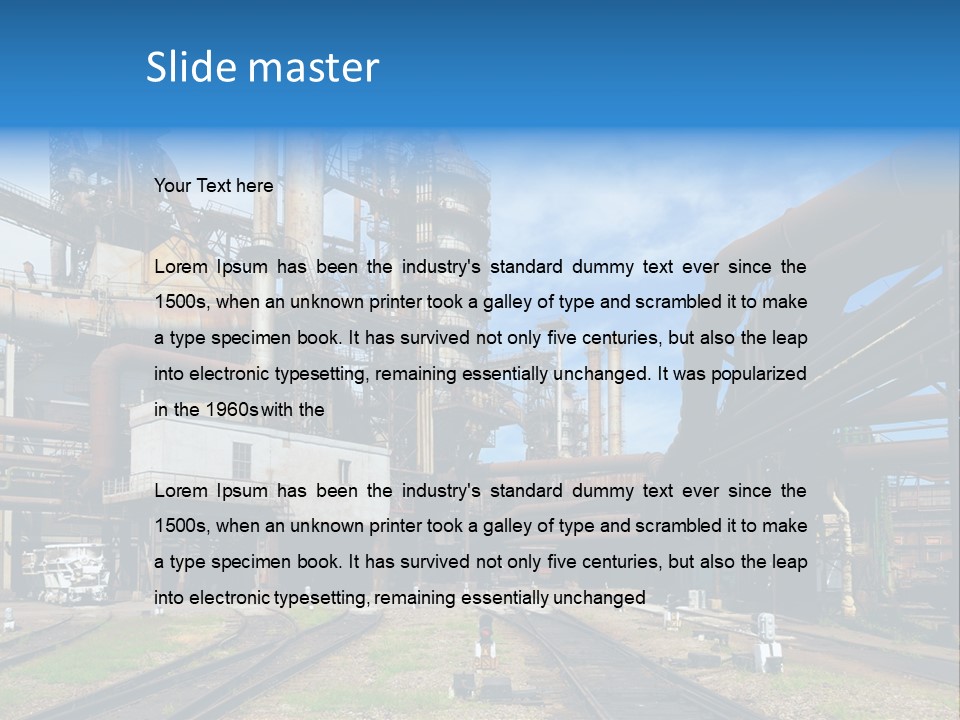 Manufacturing Exterior Pollution PowerPoint Template