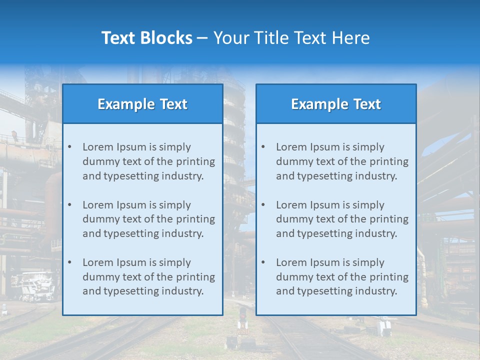 Manufacturing Exterior Pollution PowerPoint Template