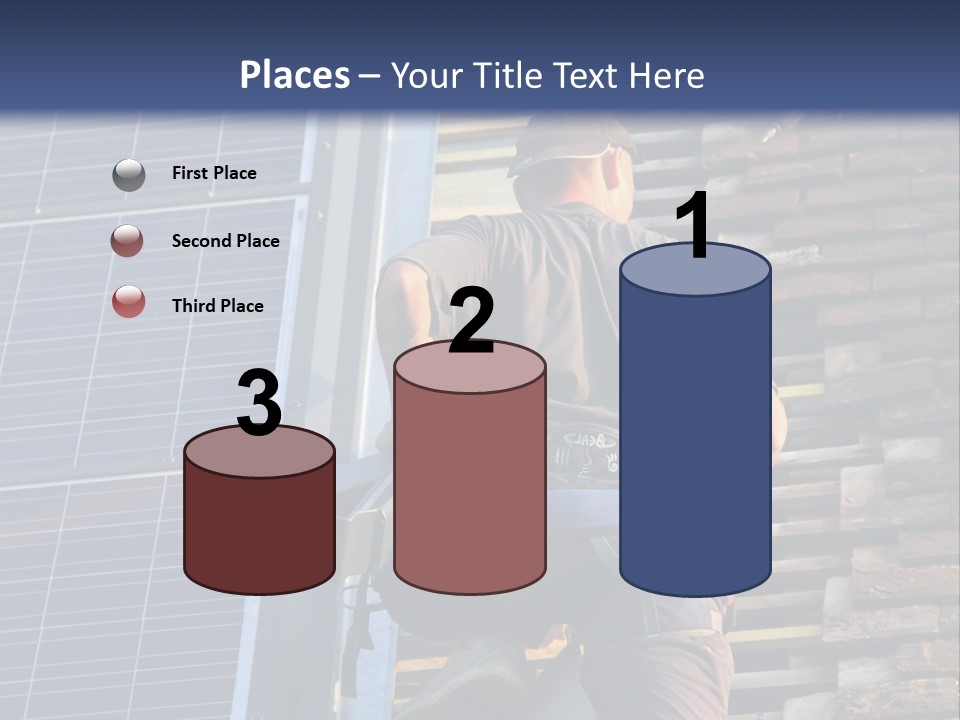 Career Man Harness PowerPoint Template