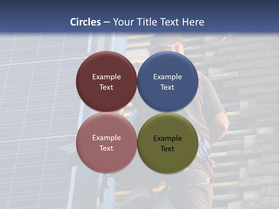 Career Man Harness PowerPoint Template